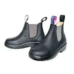 Sorte støvler med elastikside til børn