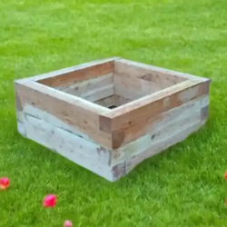 Højbed i lærketræ 1x1 meter - 40 cm højt
