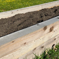 Højbed i lærketræ 1x4 meter - 40 cm højt