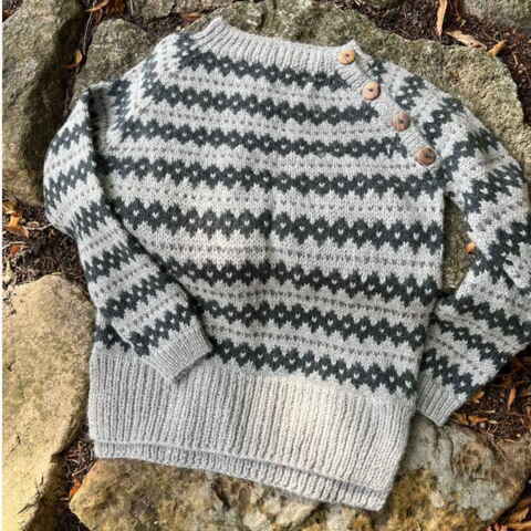 Alpaca sweater Manrique - grå-koksgrå