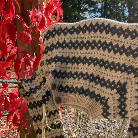 Alpaca sweater Manrique - beige-koksgrå